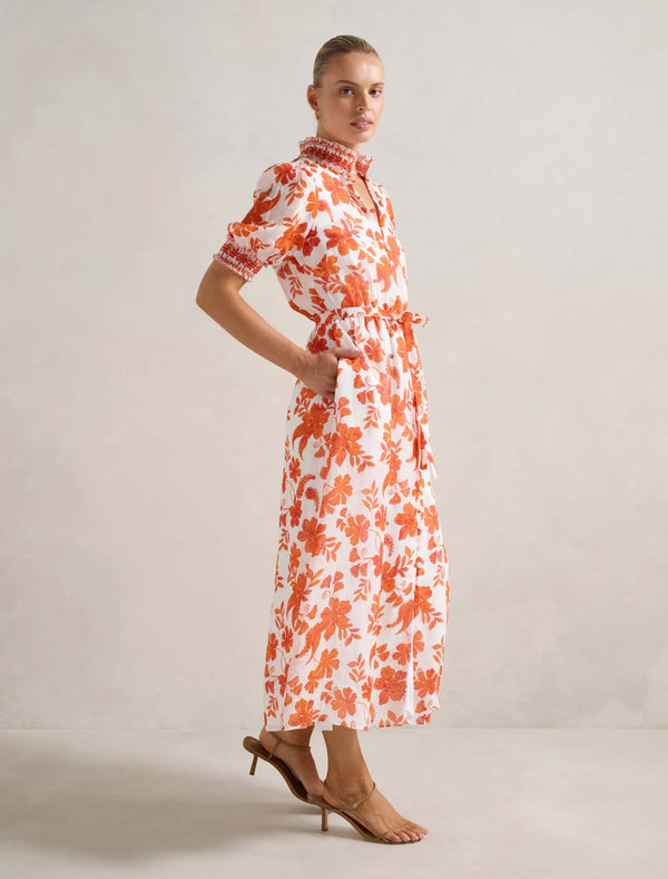 Julianne Short Sleeve Midi Dress Forever New