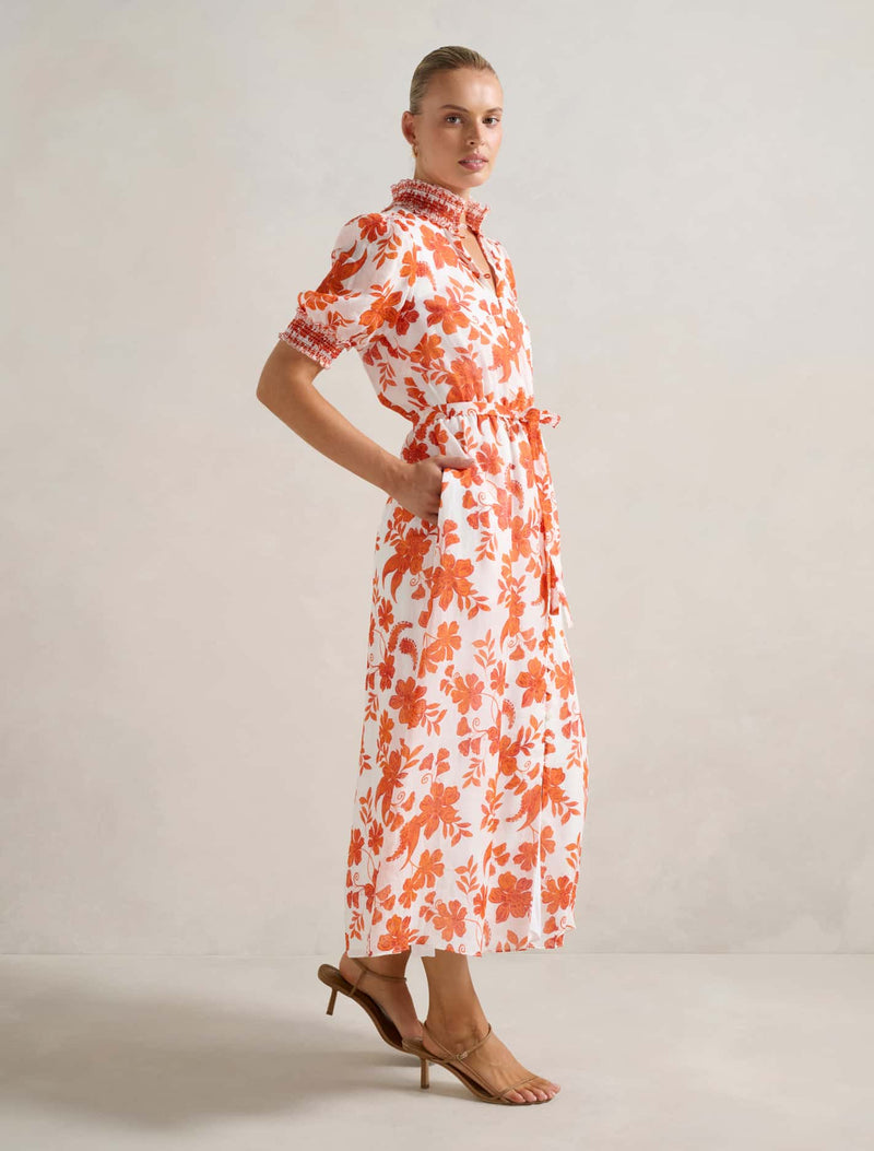 Julianne Short Sleeve Midi Dress Forever New