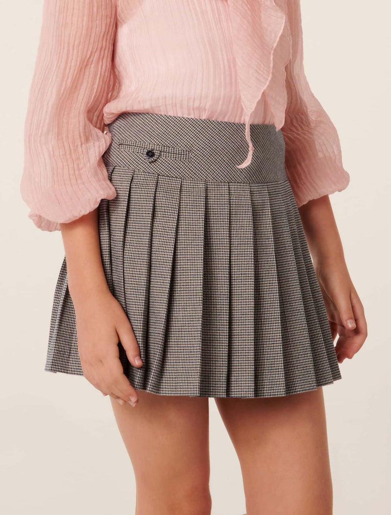 Alberta Teen Pleat Mini Skirt Forever New
