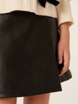 Sharita Teen Faux Leather Mini Skirt Forever New