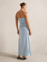 Keely Strapless Jersey Maxi Dress