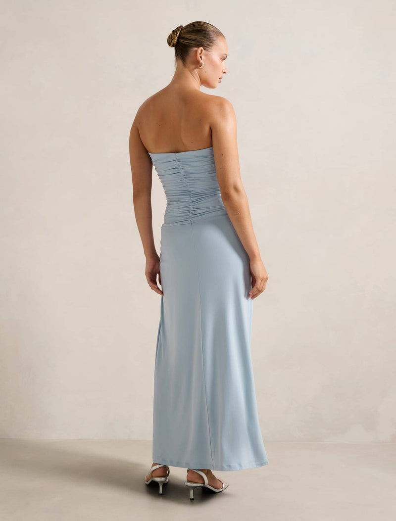 Keely Strapless Jersey Maxi Dress