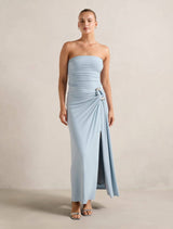 Keely Strapless Jersey Maxi Dress