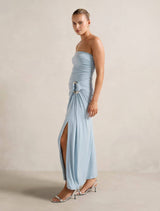 Keely Strapless Jersey Maxi Dress