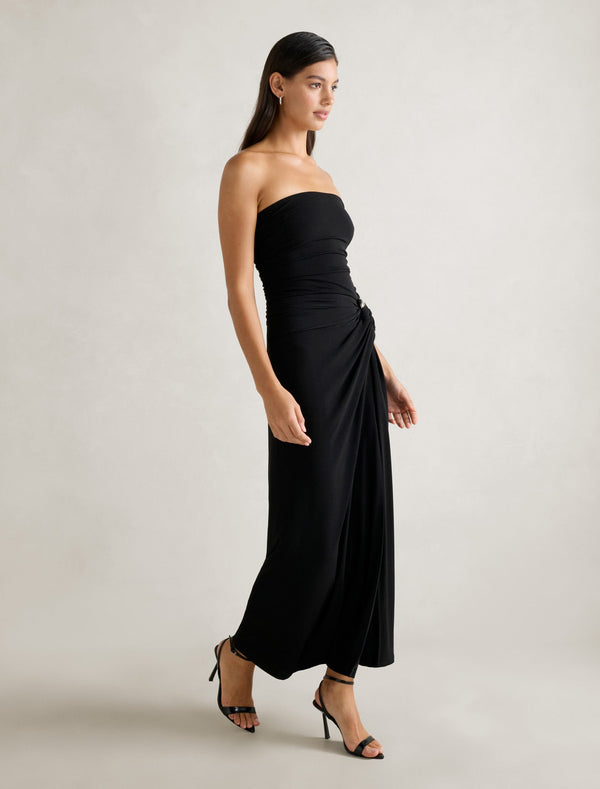 Keely Strapless Jersey Maxi Dress Forever New