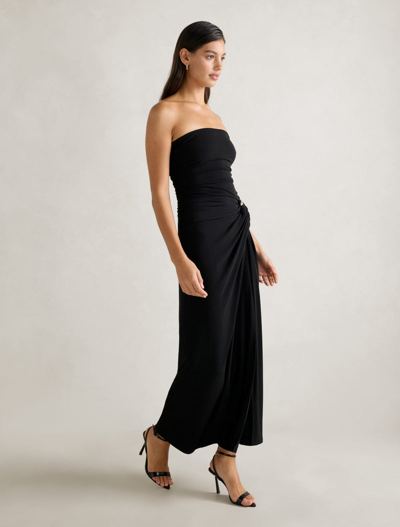 Keely Strapless Jersey Maxi Dress Forever New