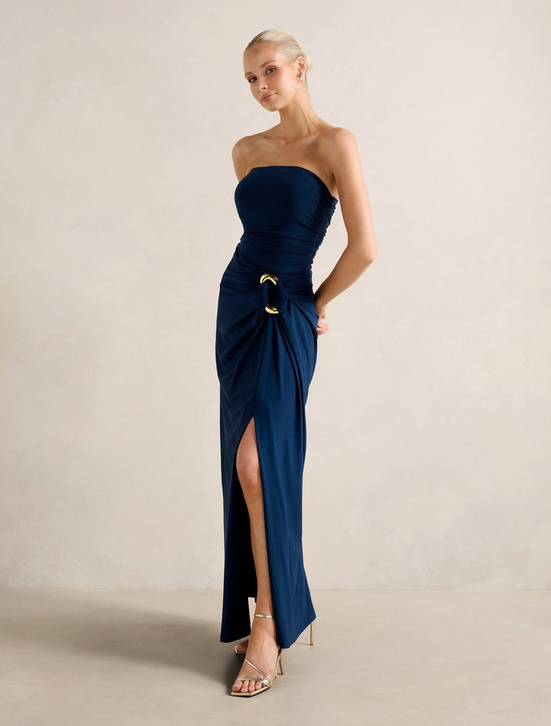 Keely Strapless Jersey Maxi Dress Forever New