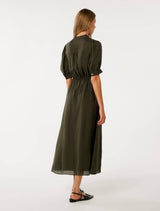 Samara Short Sleeve Midi Dress Forever New