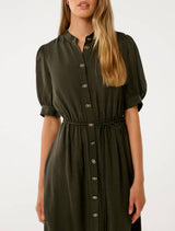 Samara Short Sleeve Midi Dress Forever New