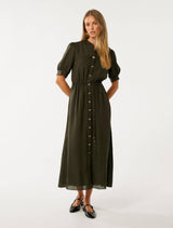 Samara Short Sleeve Midi Dress Forever New