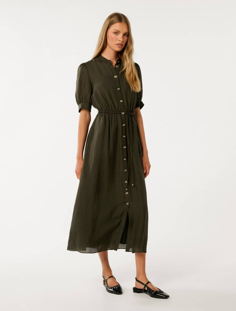 Samara Short Sleeve Midi Dress Forever New