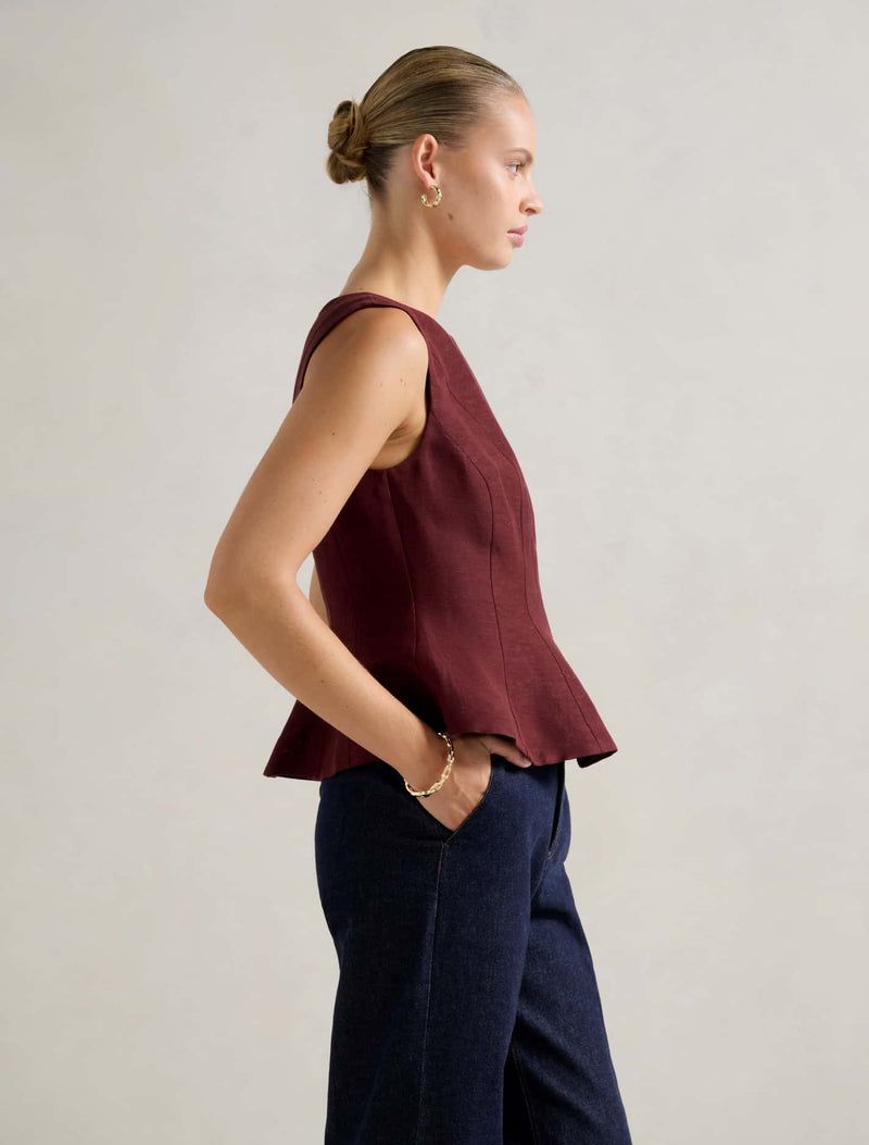 Penny Peplum Top Forever New