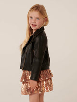 Dominique Girls Biker Jacket Forever New