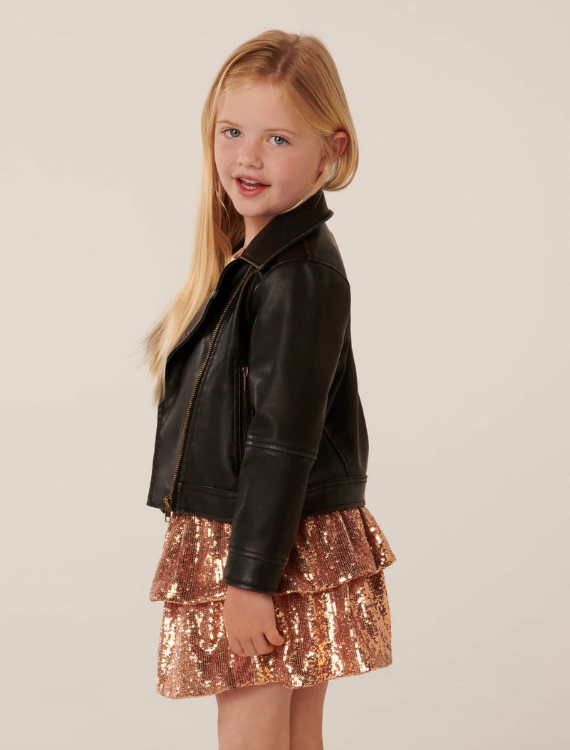 Dominique Girls Biker Jacket Forever New