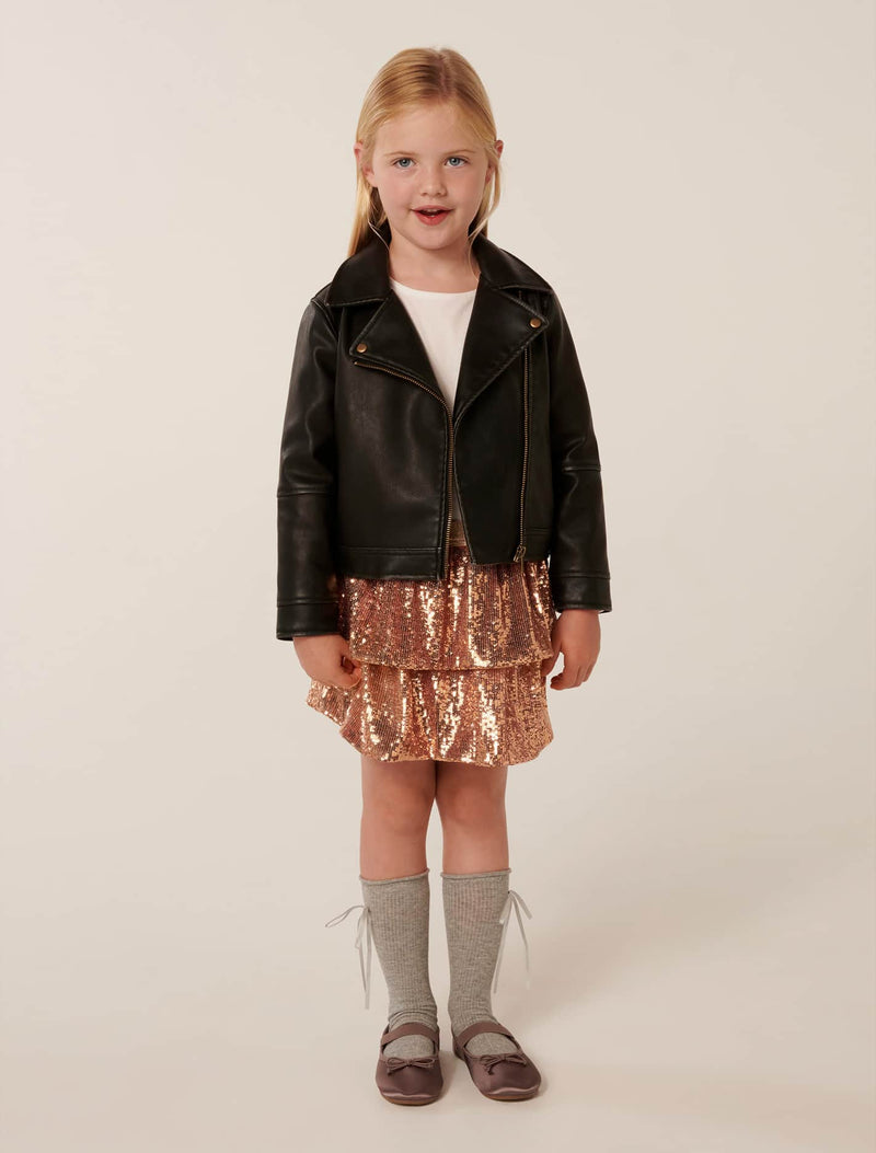 Dominique Girls Biker Jacket Forever New