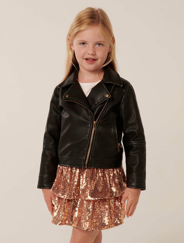 Dominique Girls Biker Jacket Forever New