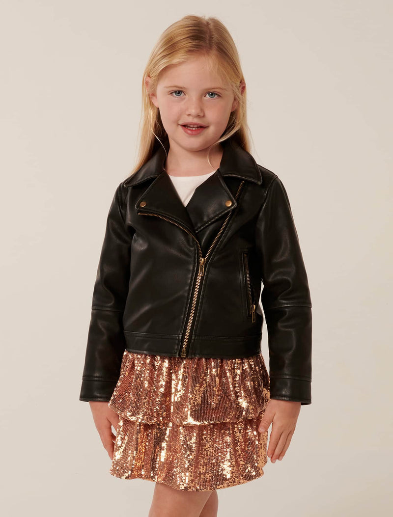 Dominique Girls Biker Jacket Forever New