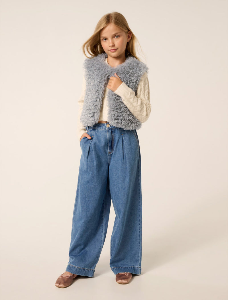 Cressida Girls Faux Fur Vest Forever New