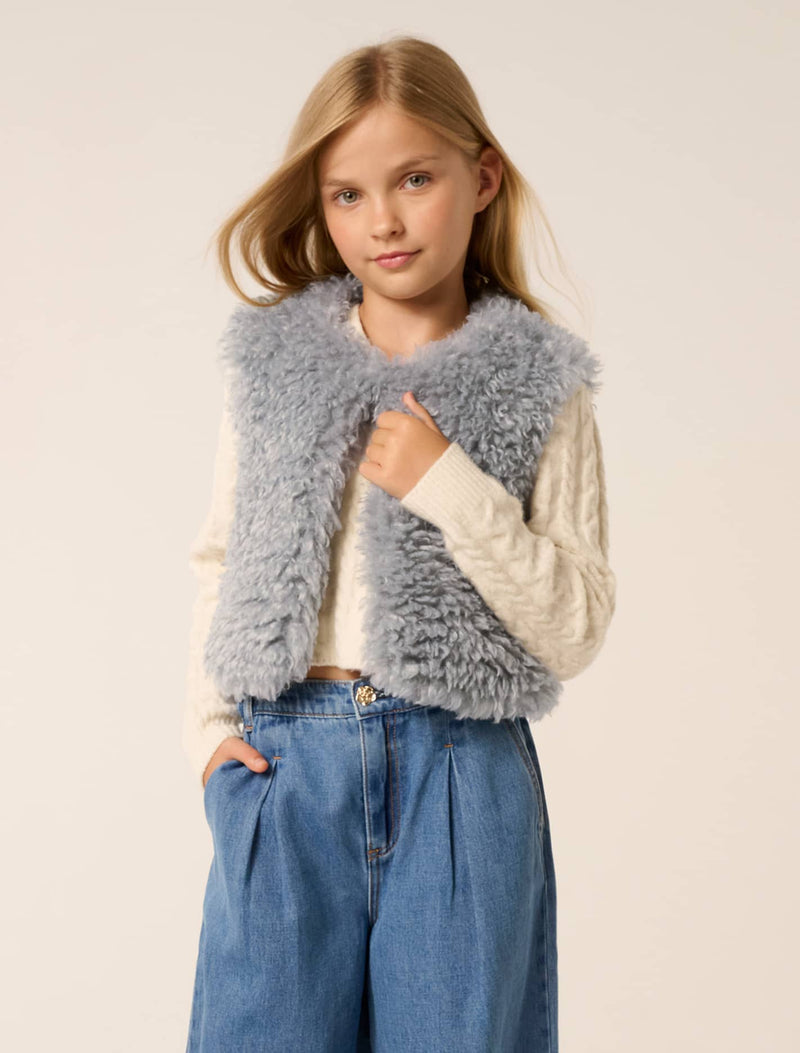 Cressida Girls Faux Fur Vest Forever New