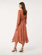 Eve Long Sleeve Midi Dress Forever New