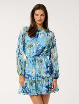 Amelie Frill Detail Mini Dress Lyell Floral Forever New