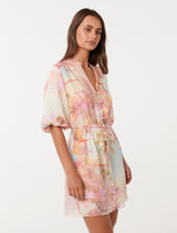 Franny Mini Shirt Dress Forever New