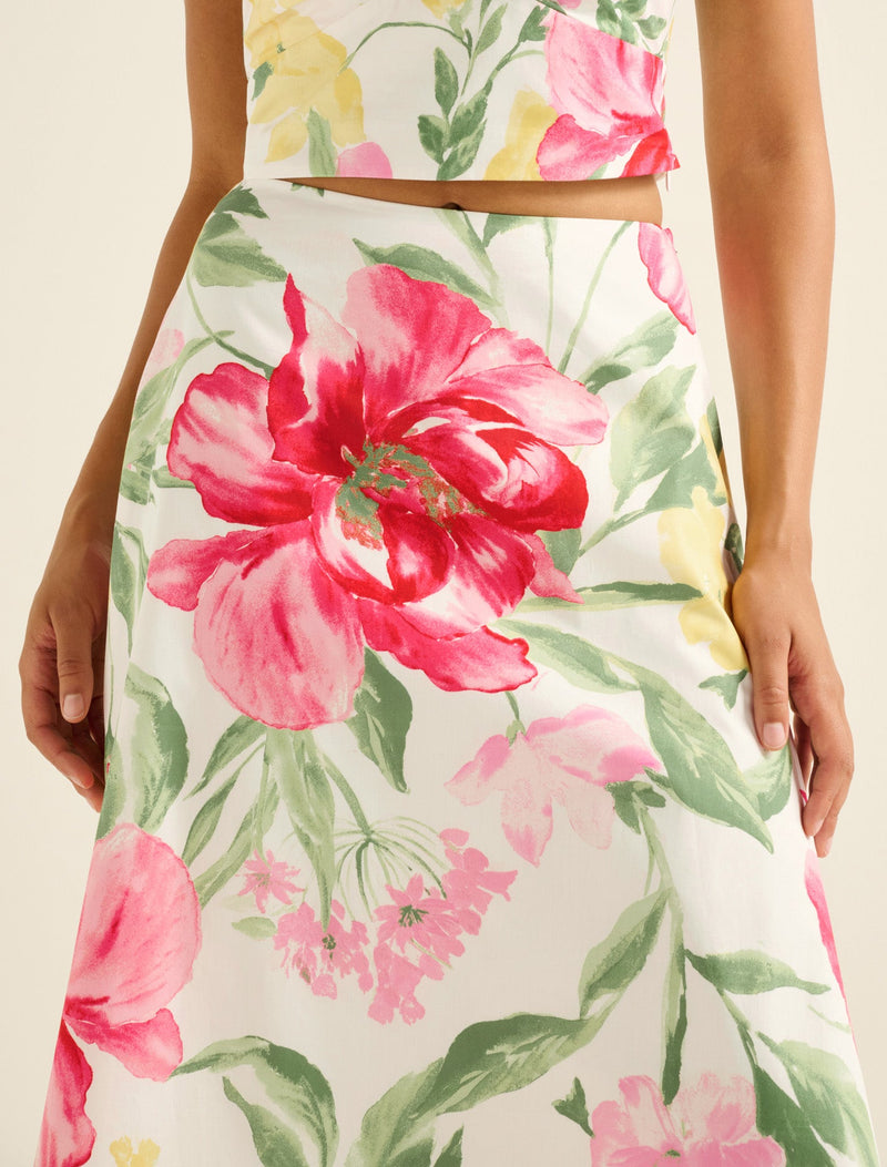 Talia Printed Midi Skirt Forever New