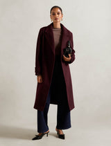 Penelope Petite Double Breasted Coat Shiraz Forever New