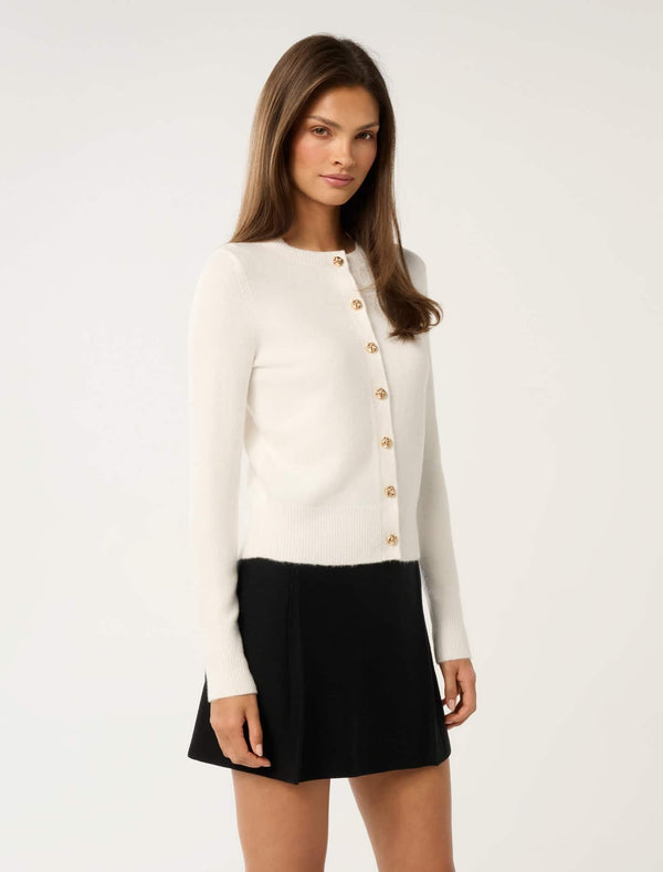 May Crew Neck Cardigan Forever New