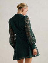 Portia Lace Skater Mini Dress