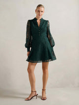 Portia Lace Skater Mini Dress