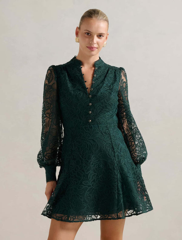 Portia Lace Skater Mini Dress