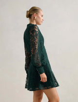 Portia Lace Skater Mini Dress