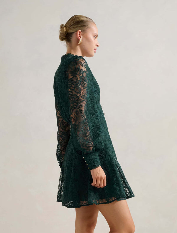 Portia Lace Skater Mini Dress