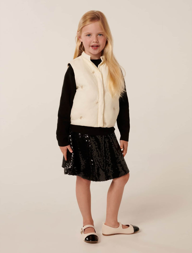Raya Girls Beaded Puffer Vest Forever New