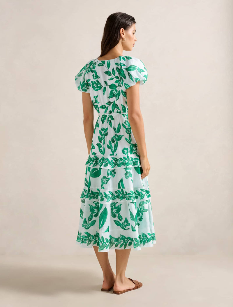 Iris Tiered Ruffle Midi Dress Forever New