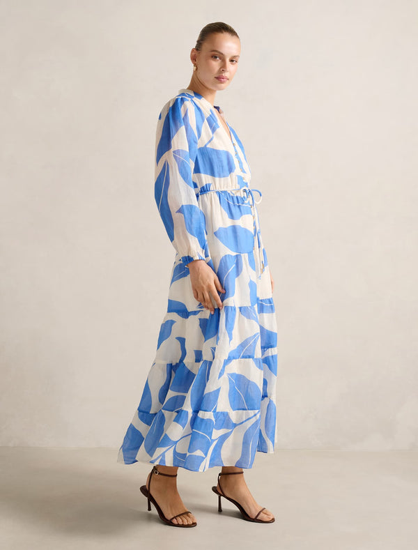 Adeline Tiered Midi Dress Forever New