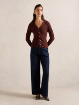 Izzy Pointelle Long Sleeve Top Forever New