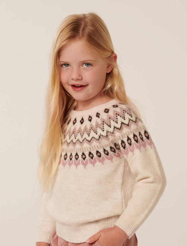Rumi Girls Fairisle Knit Top Forever New