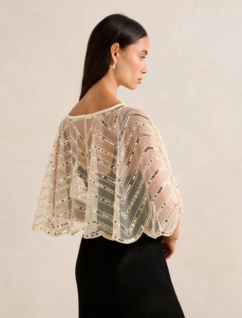 Scarlett Sequin Cape