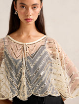 Scarlett Sequin Cape