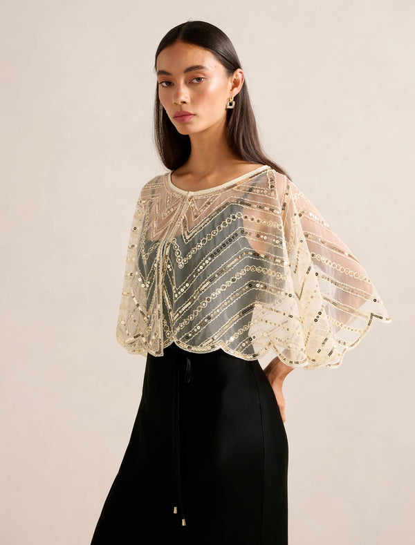 Scarlett Sequin Cape