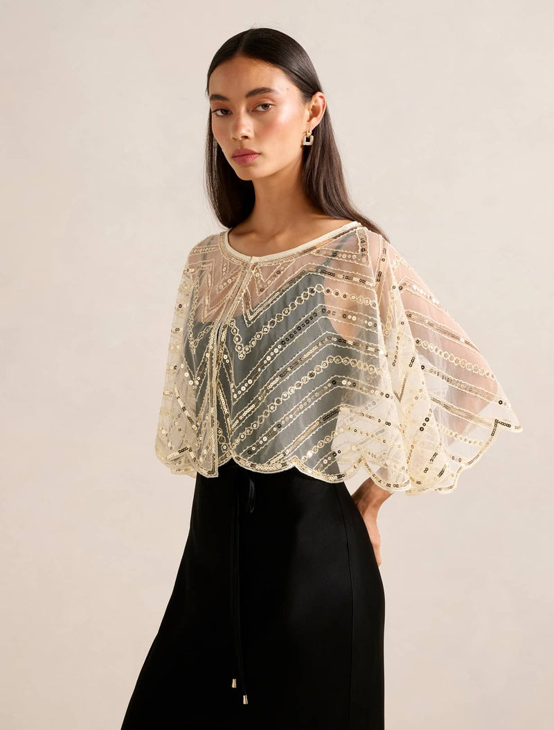 Scarlett Sequin Cape