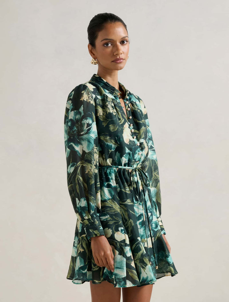 Tina Petite Long Sleeved Mini Dress Forever New