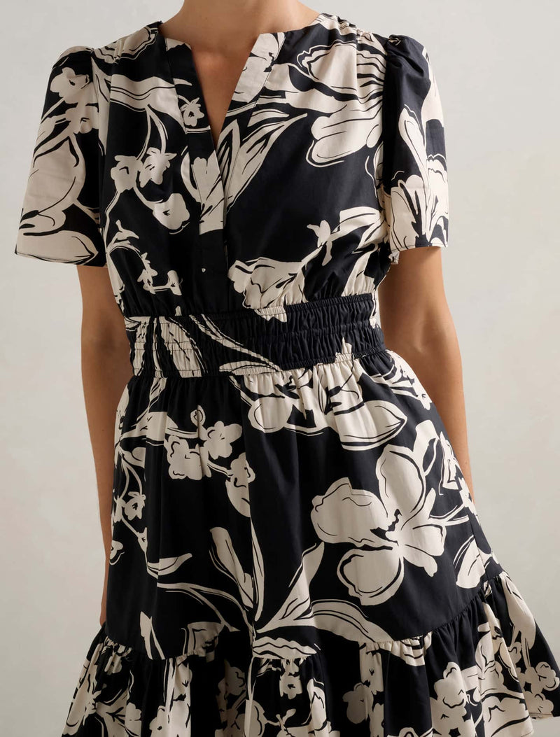 Eleanor Short Sleeve Mini Dress Forever New