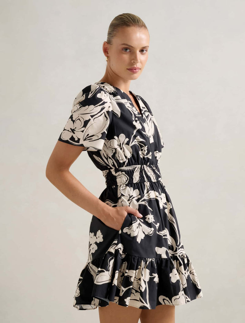 Eleanor Short Sleeve Mini Dress Forever New