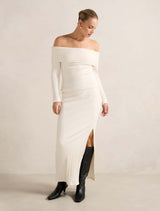 Maribella Ribbed Maxi Skirt Forever New