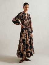 Adeline Petite Tiered Midi Dress Forever New