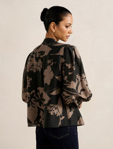 Adaline Petite Printed Blouse