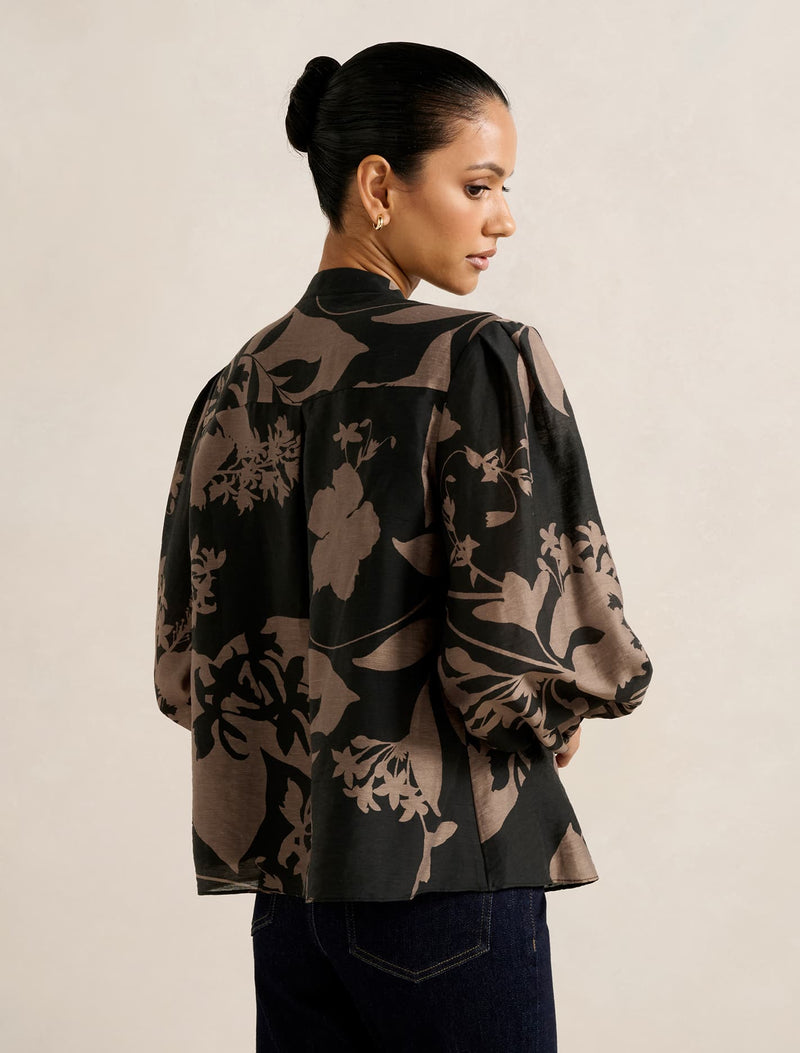 Adaline Petite Printed Blouse